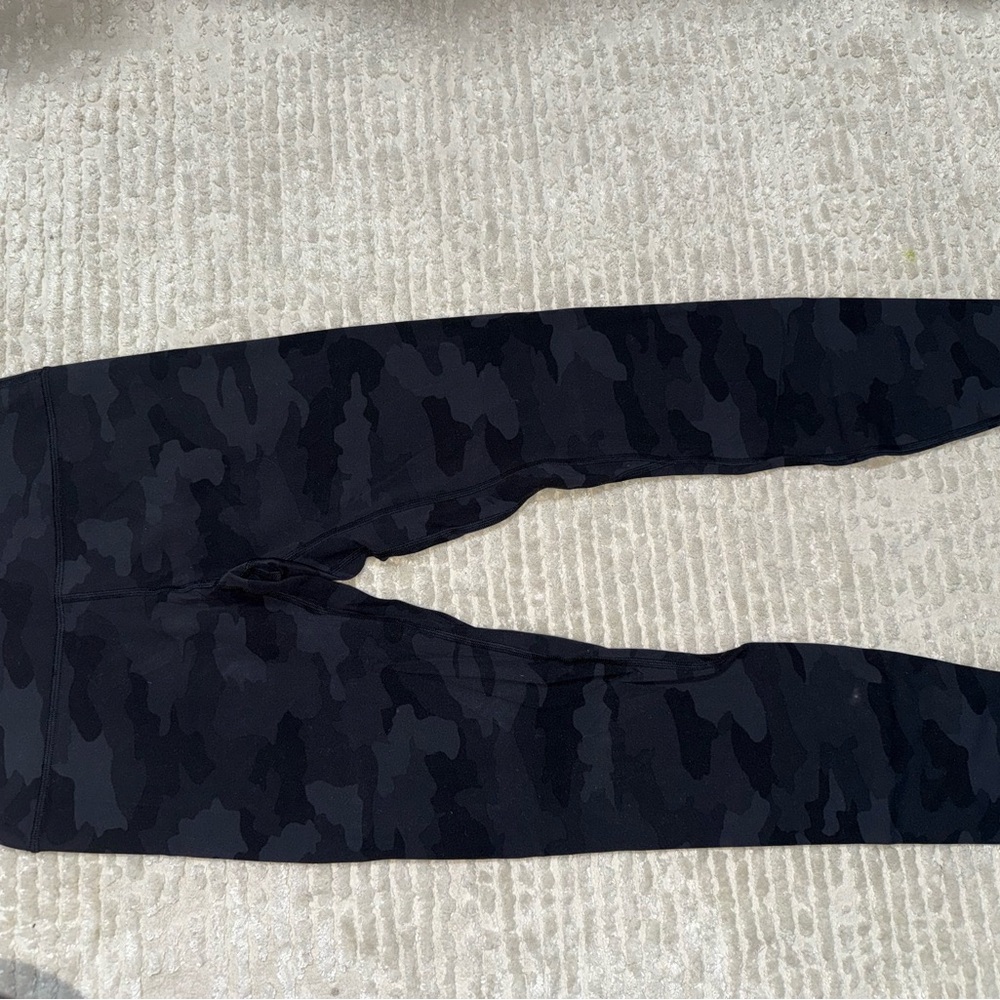 lululemon athletica Black Camo Leggings